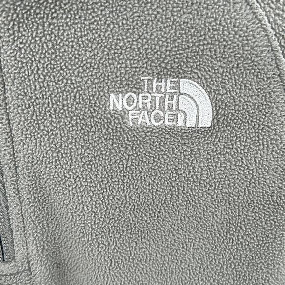 The North Face Girl's Gray 1/4 Zip Kangaroo Pouch Fleece Pullover Size 14-16 - Picture 6 of 16